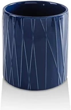 KOOV Kitchen Utensil Holder, Large Ceramic Utensil Crock, Deep And Stable, Utensils Caddy Irregular Striped Series (Aegean) -Kitchen Island Sale 41jZNfSP6sL. AC