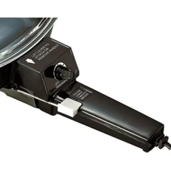 SK-45 6" Non-Stick Electric Skillet With Glass Lid, Black, 7.7"D X 9"W X 6.6"H -Kitchen Island Sale 41joHFSuG4L