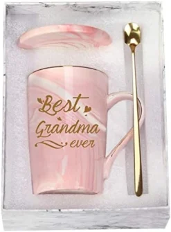 Best Grandma Mug Best Grandma Ever Mug Grandma Gifts Birthday Mothers Day Gifts For Grandma From Granddaughter Grandson Grandchildren Grandkids 14 Ounce Exquisite Box Spoon And Mug Mat Pink -Kitchen Island Sale 41kHrB j0AL. AC