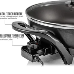 13 Inch Nonstick Electric Skillet - For Roast Fry Steam 8 13 Inch Nonstick Electric Skillet - For Roast Fry Steam -Kitchen Island Sale 41kICJUQvXL