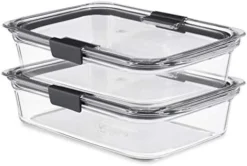 Rubbermaid Brilliance Glass Storage 3.2-Cup Food Containers With Lids, BPA Free And Leak Proof, Medium, Clear, Pack Of 4 17 Rubbermaid Brilliance Glass Storage 3.2-Cup Food Containers With Lids, BPA Free And Leak Proof, Medium, Clear, Pack Of 4 -Kitchen Island Sale 41kemaK2eIL. AC