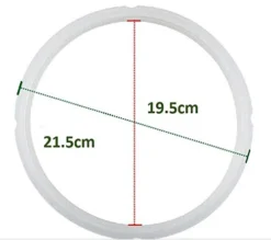 One (1) GJS Gourmet Sealing Rings/Sealing Gasket Works With Selected 4 Quart Electric Pressure Cookers (1)