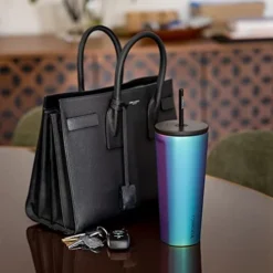 Corkcicle Tumbler With Straw And Lid, Reusable Water Bottle, Triple Insulated Stainless Steel Travel Mug, BPA Free, Keeps Beverages Cold For 12 Hours And Hot For 5 Hours, Dragonfly, 24 Oz -Kitchen Island Sale 41khg4rM1EL