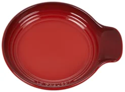 Le Creuset Signature Stoneware Spoon Rest, 6 Inches, Cerise
