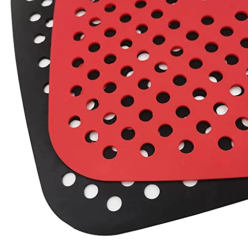 2 Pcs Air Fryer Liners,Sonku Non-Stick 8.5 Inch Square Mats For Airfryers Oven Pressure Cooker 4 2 Pcs Air Fryer Liners,Sonku Non-Stick 8.5 Inch Square Mats For Airfryers Oven Pressure Cooker - Image 4