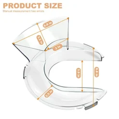 Puxyblue KN1PS Pouring Shield Latest Upgraded 4.5 And 5 Quart Stainless Steel Bowls Tilt Head Stand Mixer Bowls 1year Warranty -Kitchen Island Sale 41lDW599OGL