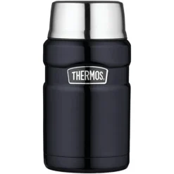 Thermos Stainless King Vacuum-Insulated Food Jar, 24 Ounce, Midnight Blue