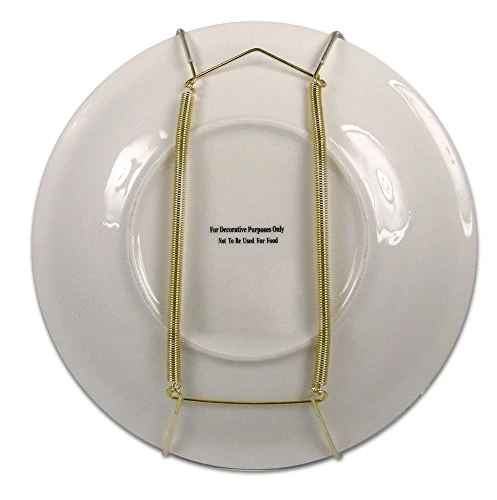 ® Deluxe Plate Display Hangers, Spring Style - Assembled & Ready To Use - Hold 5 To 7 Inch Plates- Gold Wire Spring Type, Hanger Hooks & Nails Included -Pack Of 3 Hangers 2 ® Deluxe Plate Display Hangers, Spring Style - Assembled & Ready To Use - Hold 5 To 7 Inch Plates- Gold Wire Spring Type, Hanger Hooks & Nails Included -Pack Of 3 Hangers - Image 2