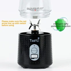 Portable Blender For Shakes And Smoothies, USB Rechargeable Mini Travel Electric Personal Size, With 13oz Blender Bottles, Powerful Motor, 6 Blades(Black) -Kitchen Island Sale 41lgNgEMrKL