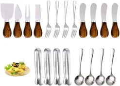 14 Pcs Cheese Spreader Set, Stainless Steel Butter Knife, Mini Tongs, Serving Spoon And Fork, Used For Cheese Spreader Knives For Cheese, Butter, Jam 14 14 Pcs Cheese Spreader Set, Stainless Steel Butter Knife, Mini Tongs, Serving Spoon And Fork, Used For Cheese Spreader Knives For Cheese, Butter, Jam -Kitchen Island Sale 41m1h3P59SL. AC