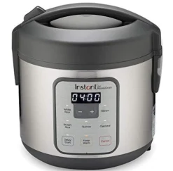 Zest 8 Cup One Touch Rice Cooker, Steamer, Cooks Rice, Grains, Quinoa And Oatmeal, No Pressure Cooking Functionality
