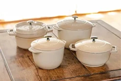 Staub Taub 40508-234 La Cocotte De Gohan Linen, Size M, 6.3 Inches (16 Cm), Rice Pot, 2 Cups, Rice Cooking, Authentic Japanese Product -Kitchen Island Sale 41mFwq0x9NS