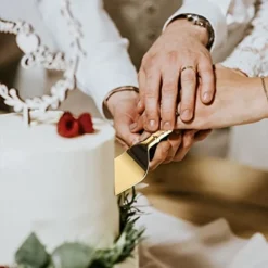 2 PCS Gold Cake Knife And Server Set, Wedding Cake Cutting Utensils, Vintage Engraved Cake Cutter And Serving Spatula For Birthday, Party, Anniversary -Kitchen Island Sale 41mHXJ8OiRL