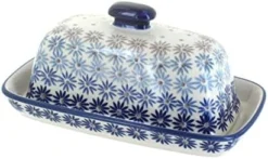 Blue Rose Polish Pottery Prairie Garden Butter Dish 24 Blue Rose Polish Pottery Prairie Garden Butter Dish -Kitchen Island Sale 41mcKumf72L. AC