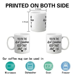 You're The Best Grandma Keep That Coffee Mug Funny Coffee Mug For Grandma Birthday Mother's Day Gift For Grandma From Granddaughter Grandson Grandchildren Grandkids 11 Ounce White -Kitchen Island Sale 41mnwrcEuCL