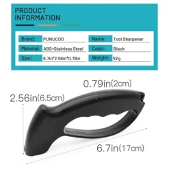 Axe & Machete Knife Sharpener, Handheld Knife & Tool Sharpener, Professional Sharpening Ulu Knife Axe Hatchet Machete, Restore, Repairs & Hone Serrated Blades, Cutting Tools, Cleavers, (Black) 6 Axe & Machete Knife Sharpener, Handheld Knife & Tool Sharpener, Professional Sharpening Ulu Knife Axe Hatchet Machete, Restore, Repairs & Hone Serrated Blades, Cutting Tools, Cleavers, (Black) -Kitchen Island Sale 41mplx6vumL