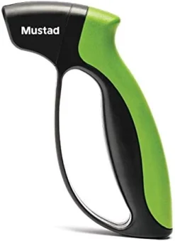 Mustad Knife Sharpener, Ergonomic Handle , Textured Grip, Carbide Sharpening Edges -Kitchen Island Sale 41n4iPOpXkL. AC