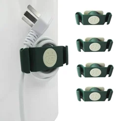 Wrap Cord Organizer For Kitchen Appliances, 4 Pack Cord Holder Cable Clips Wire Wrapper Keeper For Home Small Appliances Management, For Air Fryer Coffee Maker Pressure Stand Mixer