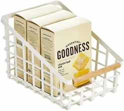 Slim Slanted Metal Wire Kitchen Storage Basket Bin Organizer With Wood Handle For Pantry, Cabinet, Cupboard, Or Countertop Organization - Yami Collection - Matte Black/Natural 22 Slim Slanted Metal Wire Kitchen Storage Basket Bin Organizer With Wood Handle For Pantry, Cabinet, Cupboard, Or Countertop Organization - Yami Collection - Matte Black/Natural -Kitchen Island Sale 41nEqymRhgL. AC