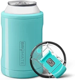 Hopsulator DUO 2-in-1 Can Cooler Insulated For 12oz Cans + 100% Leak Proof Tumbler With Lid | Can Coozie Insulated For Hard Seltzer, Beer, Soda And Energy Drinks (Glitte Charcoal) -Kitchen Island Sale 41nRvgxoqL. AC