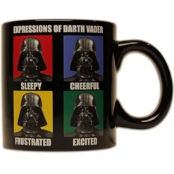 Tar Wars Darth Vader Expressions Ceramic Coffee Mug, 14 Ounces