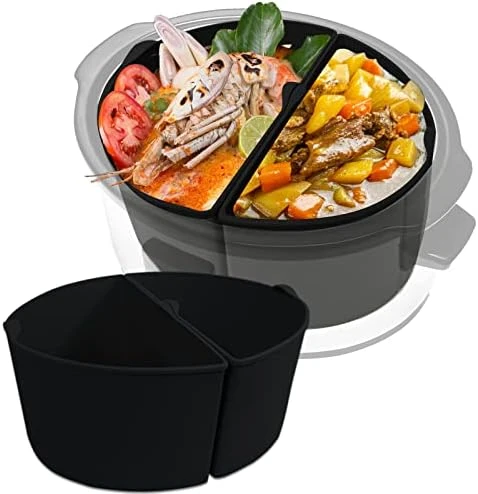 2 Pack Silicone Slow Cooker Liners Fit Crockpot 6-7 Quarts Oval Slow Cooker, Reusable Food Grade Silicone Slow Cooker Divider Liners,BPA Free,Easy Clean Or Leakproof Dishwasher Safe Cooking Liner (Grey) 6 2 Pack Silicone Slow Cooker Liners Fit Crockpot 6-7 Quarts Oval Slow Cooker, Reusable Food Grade Silicone Slow Cooker Divider Liners,BPA Free,Easy Clean Or Leakproof Dishwasher Safe Cooking Liner (Grey) - Image 6