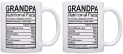 Mothers Day Gifts For Grandma Nutritional Facts Label Funny Gifts For Grandma Gag Gift Coffee Mug Tea Cup White -Kitchen Island Sale 41oGDqFhheL. AC