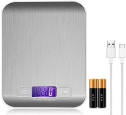 10kg/22lb Digital Kitchen Food Scale USB Rechargeable Stainless Steel Ultra Slim Food Scale High Precision With 0.04oz/1g Division Tare & Auto Off Function LCD Display (Rose Gold) -Kitchen Island Sale 41oOoF0WNXL. AC