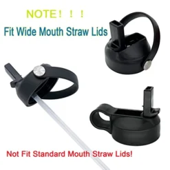 10-Pack Replacement Straws Compatible With Hydro Flask Wide Mouth Bottle Straw Lid With Straw Brush, BPA Free (Fit For Hydroflask Bottles) -Kitchen Island Sale 41oi6x8GHlL