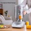 Quiet Blender Commercial Low Noise Soundproof Heat Milk, Soup, Quiet Smoothie Blender 48oz./1.5L Self-Cleaning
