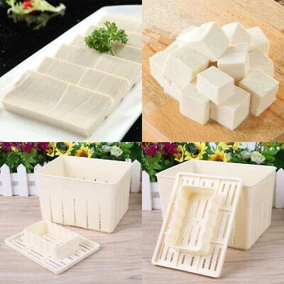 Tofu Press Mould (2PCS) Plastic DIY Homemade Tofu Maker Pressing Mold Kit +Soybean Curd Cheese Cloth Kitchen Tools 3 Tofu Press Mould (2PCS) Plastic DIY Homemade Tofu Maker Pressing Mold Kit +Soybean Curd Cheese Cloth Kitchen Tools - Image 3