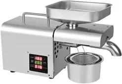 110V 600W Auto Oil Press Machine, Commercial Olive Extractor Expeller Stainless Steel Hot/Cold Oil Extractor For Peanut Nuts Walnut Seed Olive -Kitchen Island Sale 41pBVzM3UhS. AC