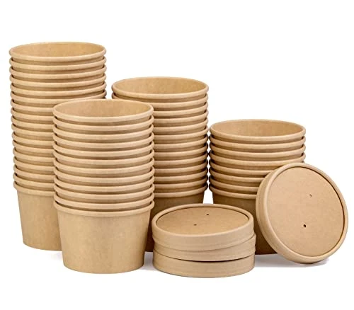 50 Pack 8 Oz Soup Containers With Lids,Disposable Containers With Lids For Food,ice Cream Cups With Lids. It Is Very Suitable For Storing Food In The Refrigerator Or Carrying Out 1 50 Pack 8 Oz Soup Containers With Lids,Disposable Containers With Lids For Food,ice Cream Cups With Lids. It Is Very Suitable For Storing Food In The Refrigerator Or Carrying Out