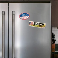 Patriotic Magnet - American Flag With Bright Colors - Long Lasting Magnets For Cars - Refrigerator Car Decals - Well Designed Magnetic Fridge Decal-Made In USA (6" X 4", In God We Trust) 7 Patriotic Magnet - American Flag With Bright Colors - Long Lasting Magnets For Cars - Refrigerator Car Decals - Well Designed Magnetic Fridge Decal-Made In USA (6" X 4", In God We Trust) -Kitchen Island Sale 41pEChOjObL