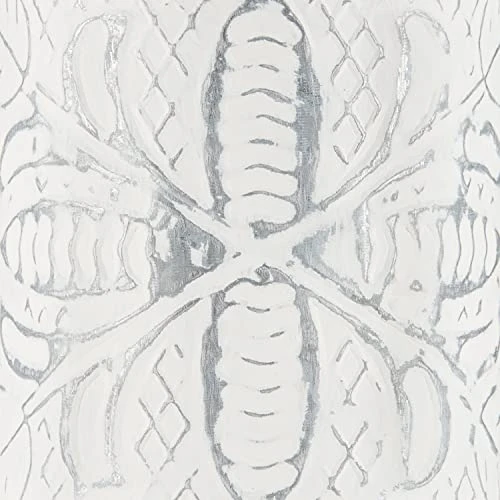 Galvanized Farmhouse Kitchen Utensil Holder For Countertop, Distressed White Cooking Utensil Holder For Kitchen Counter, Large Utensil Crock With Vintage Floral Pattern – Large Size 3 Galvanized Farmhouse Kitchen Utensil Holder For Countertop, Distressed White Cooking Utensil Holder For Kitchen Counter, Large Utensil Crock With Vintage Floral Pattern – Large Size - Image 3