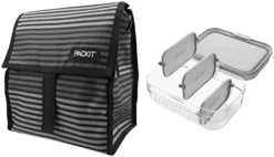 Freezable Lunch Bag With Zip Closure, Black -Kitchen Island Sale 41pPBGyh9pL. AC