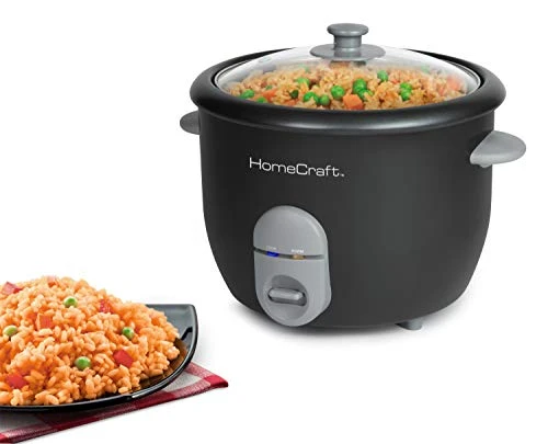 HCRC16BK 16-Cup Cooked (8 Uncooked) Rice Cooker & Food Steamer, One Touch Operation, Warm Mode, With Measuring Cup & Spatula, Perfect For White, Brown, Long Grain, Wild 2 HCRC16BK 16-Cup Cooked (8 Uncooked) Rice Cooker & Food Steamer, One Touch Operation, Warm Mode, With Measuring Cup & Spatula, Perfect For White, Brown, Long Grain, Wild - Image 2