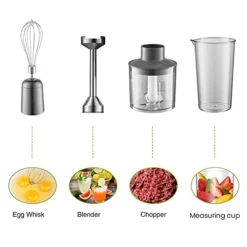 Immersion Handheld Blender - Blenders For Kitchen Hand Mixer Set, 14-Speed Stainless Steel Blade & Body Hand Stick, Hand Blender Electric With Egg Whisk, Perfect For Kitchen Mixing And Pureeing -Kitchen Island Sale 41pq3EuuAYL