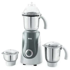 Boss Oss Crown Wet & Dry Mixer Grinder Powerful 750W With 3 Stainless Steel Jars, 110V For USA