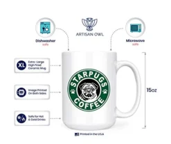 Starpugs Coffee Mug For Pug Dog Lovers - 15oz Deluxe Double-Sided Coffee Tea Mug 7 Starpugs Coffee Mug For Pug Dog Lovers - 15oz Deluxe Double-Sided Coffee Tea Mug -Kitchen Island Sale 41qBaFT3jvL