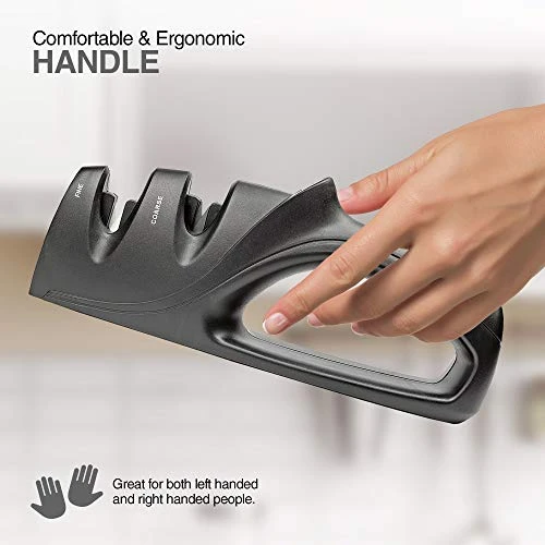 Knife Sharpeners 2 Stage Sharpener Kitchen Sharpening Kit Comfortable Grip Handle Tool Exultimate 3 Knife Sharpeners 2 Stage Sharpener Kitchen Sharpening Kit Comfortable Grip Handle Tool Exultimate - Image 3