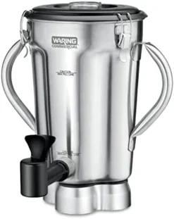 Commercial CAC72 Stainless Steel 2-Handle Container With Blade Assembly And Lid, 1-Gallon,Silver -Kitchen Island Sale 41qilkhkYRL. AC