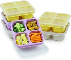 6 Pack Snack Containers, 4 Compartment Lunchable Containers, Reusable Meal Prep Snack Containers For Kids, Snack Bento Boxes For Toddler School, Work And Travel -Kitchen Island Sale 41qjEZ0FTaL. AC