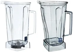 Clear Container With Blade And No Lid, 64 Ounce & 2-Part Lid And Plug, 64-Ounce (High Profile), Black - 15855 -Kitchen Island Sale 41qkyFGkuAL. AC