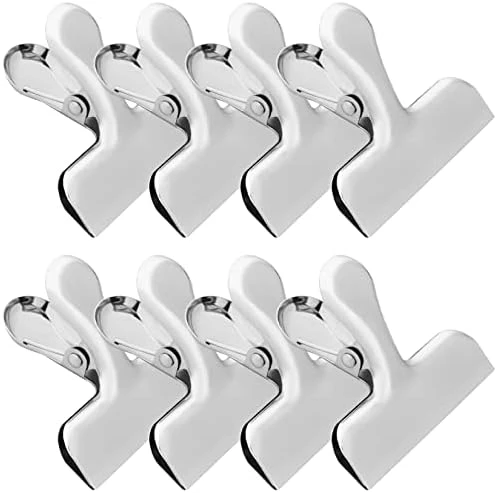 Unfery 8 Pack 3 Inch Stainless Steel Gold Chip Clips Bag Clips Large Clips For Food Packages,Food Clip Kitchen Clips For Snack,Strong Food Clips Snack Clips,Home&Kitchen Metal Chip Clips Heavy Duty 8 Unfery 8 Pack 3 Inch Stainless Steel Gold Chip Clips Bag Clips Large Clips For Food Packages,Food Clip Kitchen Clips For Snack,Strong Food Clips Snack Clips,Home&Kitchen Metal Chip Clips Heavy Duty - Image 8