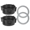 2 Pack 4902 Blender Jar Base Includes Gasket Replacement Part Compatible With Oster Blenders