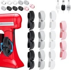SHAIDOJIO Cord Organizer For Kitchen Appliance, 12PCS Upgraded Cord Wrapper, Adhesive Cord Winder Holder With Cable Holder, Cable Organizer For Mixer, Coffee Maker, Pressure Cooker, Air Fryer -Kitchen Island Sale 41r8l vsAcL. AC