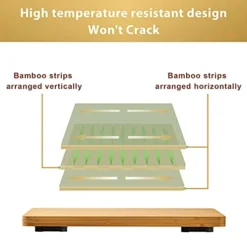 Cutting Board Compatible With Breville BOV650XL/BOV670BSS Compact Smart Oven, Accessories For Countertop Toaster Oven, With Heat Resistant Silicone Feet, Creates Storage Space, Protects Cabinets -Kitchen Island Sale 41rPw00woxL
