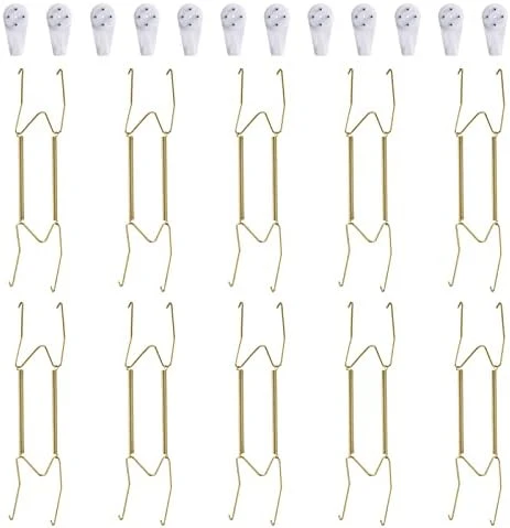 12 Pack Plate Hangers, 8 10 12 Inch Wall Plate Hangers And 16 Pack Wall Hooks, Compatible 7.5 To 12.5 Inch Decorative Plates, Antique China, Antique Plates And Arts 10 12 Pack Plate Hangers, 8 10 12 Inch Wall Plate Hangers And 16 Pack Wall Hooks, Compatible 7.5 To 12.5 Inch Decorative Plates, Antique China, Antique Plates And Arts - Image 10