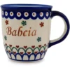 11 Oz Babcia - Grandma Mug (Hearts And Flowers Theme) + Certificate Of Authenticity